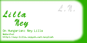 lilla ney business card